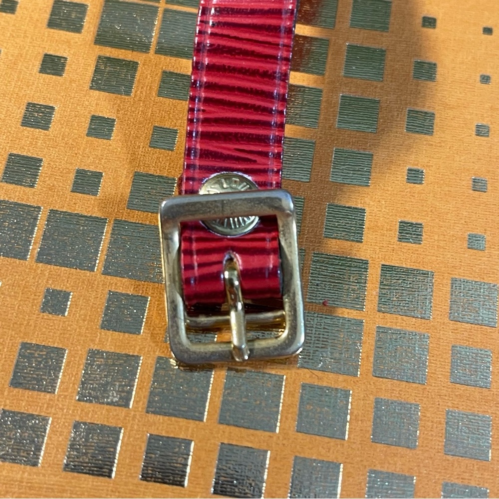 Louis Vuitton Rare Epi Red Luggage Tag & Poignet Set, Free non-LV clasp - Picture 14 of 16